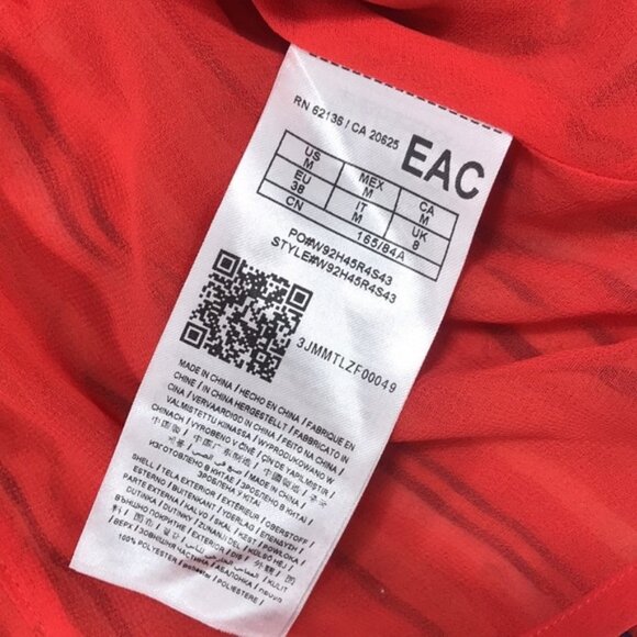 Guess Marrah Striped Flutter-Sleeve Top - Picture 6 of 7